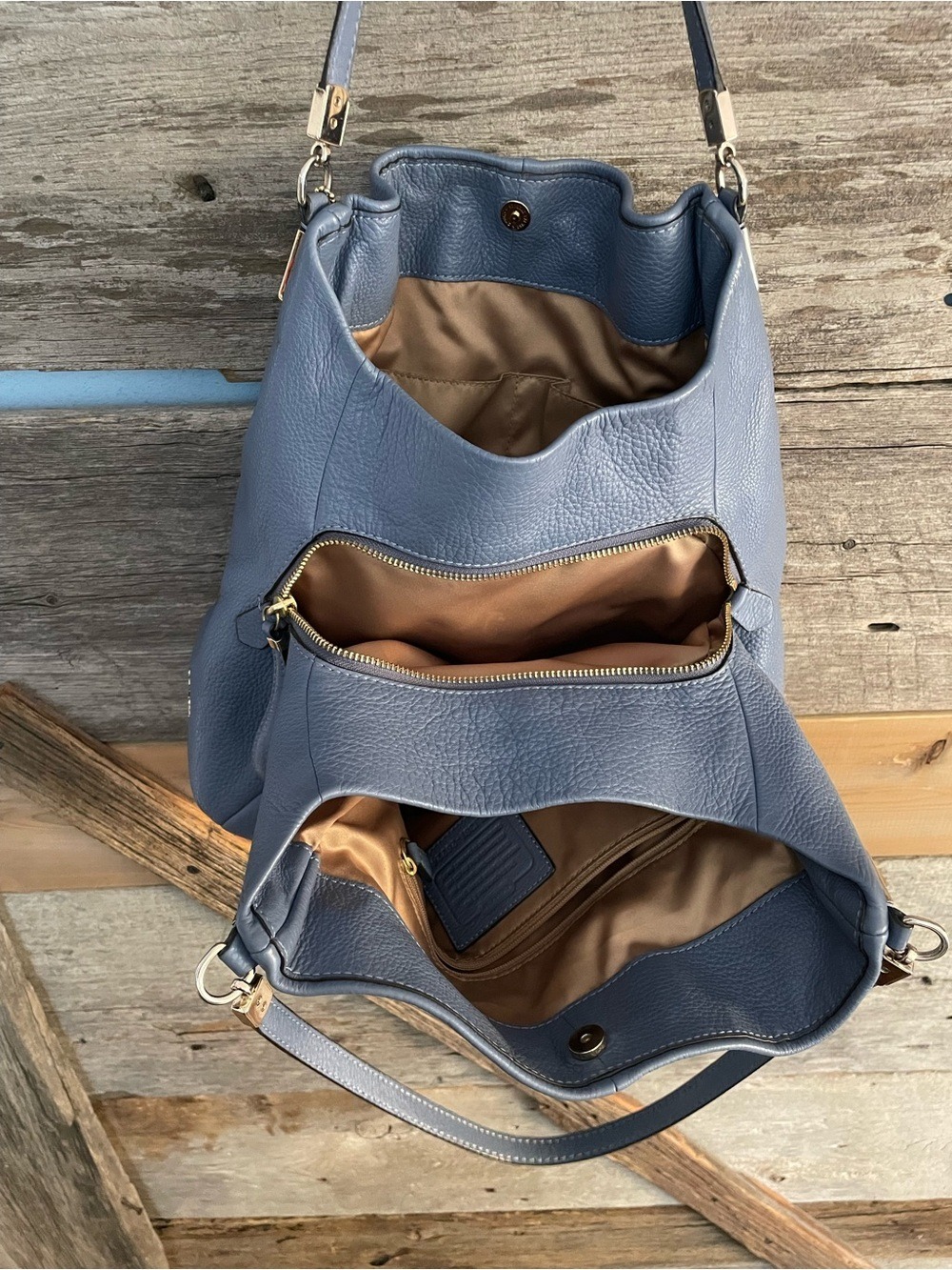 Coach Madison Phoebe Leather Shoulder Bag - Picture 9 of 11